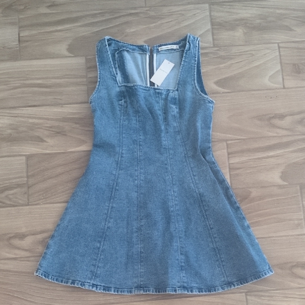The A&F Mila Denim Mini Dress